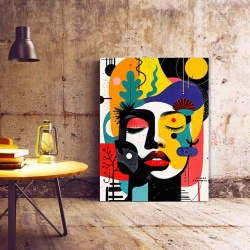 Tablou Canvas Modern Abstract - Urban art portrait - Img 2