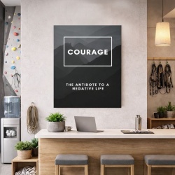 Tablou Canvas Motivational - Courage (definition)