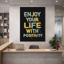 Tablou Canvas Motivational - Enjoy your life with positivity