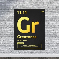 Tablou Canvas Motivational - Greatness (gold) - Img 3