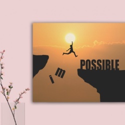 Tablou Canvas Motivational - Impossible - Img 3