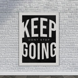 Tablou Canvas Motivational - Keep going (concrete) - Img 4