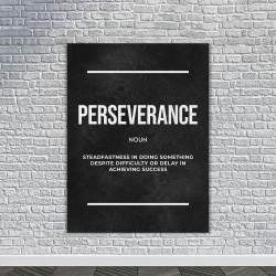 Tablou Canvas Motivational - Perseverance (definition - black) - Img 2