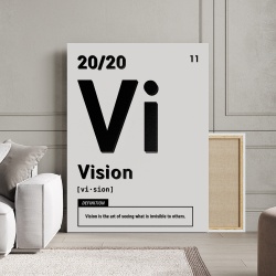 Tablou Canvas Motivational - Vision (element on white)