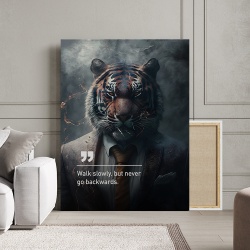 Tablou Canvas Personalizat - Business Animals - Tiger - Img 3