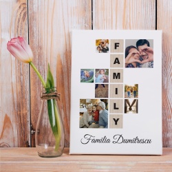 Tablou Canvas Personalizat - Family Puzzle cu 8 poze - Img 4