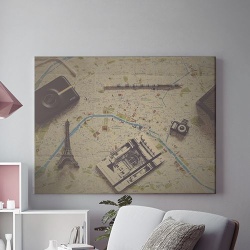 Tablou Canvas Planning A Trip - Img 2