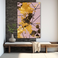 Tablou canvas - Rusty Gold on Pale Pink (ZAZ 048) - Img 4