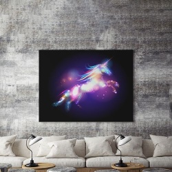 Tablou Canvas Unicorn De Lumina - Img 3