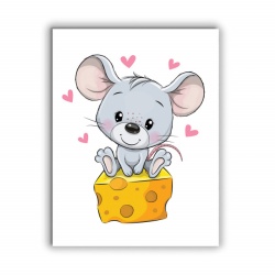 Tablou Copii - Lovely Mouse - Img 3