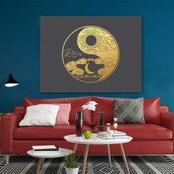 Tablou Golden Yin and Yang - Img 2