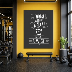 Tablou Motivational - A Goal Without A Plan