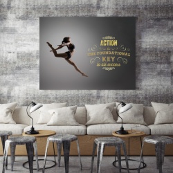 Tablou Motivational - Action Is The Foundational Key - Img 4