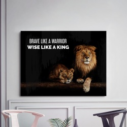 Tablou Motivational - Brave Like A Warrior - Img 4