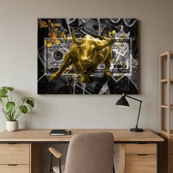 Tablou Motivational - Charging bull
