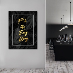Tablou Motivational - F the easy way - Img 2