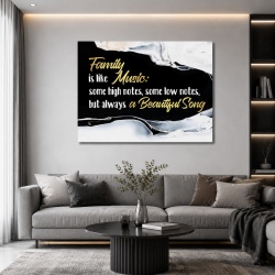 Tablou Motivational - Family is like music - Img 2