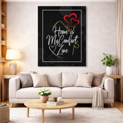 Tablou Motivational - Home is my comfort zone