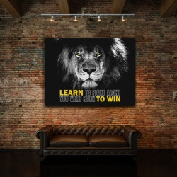 Tablou Motivational - Learn To Fight Alone - Img 2