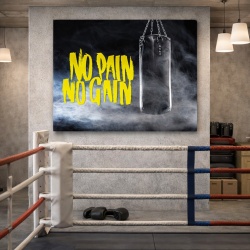 Tablou Motivational - No pain no gain (box)