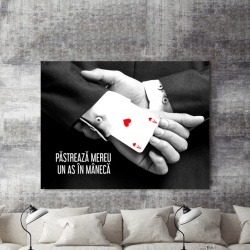 Tablou Motivational - Pastreaza Un As In Maneca - Img 2