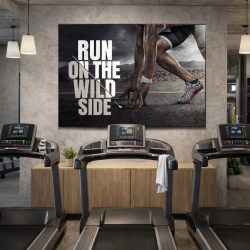 Tablou Motivational - Run on the wild side (athlete)