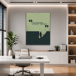 Tablou Motivational - Stop Dreaming, Start Doing (Digging)