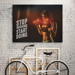 Tablou Motivational - Stop Wishing, Start Doing - Img 2