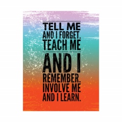 Tablou Motivational - Teach me and i remember - Img 3