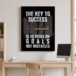 Tablou Motivational - The Key To Success (Old Grunge)