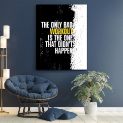 Tablou Motivational - The only bad workout - Img 2