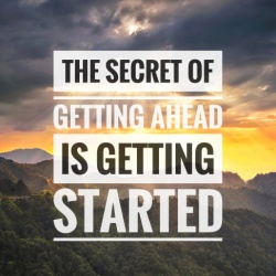 Tablou Motivational - The Secret Of Getting Ahead - Img 3
