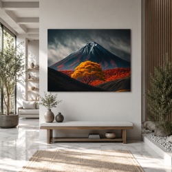 Tablou Mountain and yellow forest