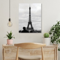 Tablou Office - Black And White Eiffel - Img 1