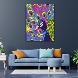 Tablou Pop art peacock