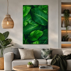 Tablou Vegetatie - Deep Green Tropical Leaves (066)