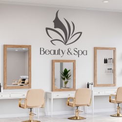 Beauty and spa (girl in a flower)