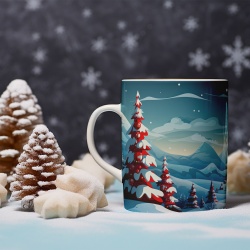 Cana De Craciun - Cartoon Christmas Landscape - Img 3