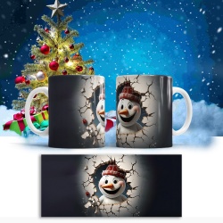 Cana De Craciun - Cartoon Snowman - Img 2