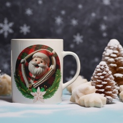 Cana De Craciun - Joyful Santa in a Pocket (mesaj personalizat) - Img 2