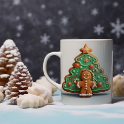 Cana De Craciun - Tree and Gingerbread Man