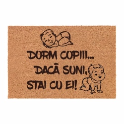 Covor de intrare personalizat - 60x40cm - Dorm Copii - stai cu ei - Img 1