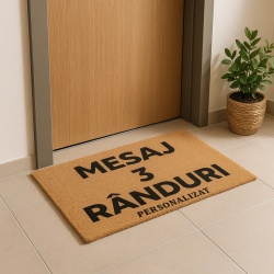 Covor de intrare personalizat - 60x40cm - mesaj 3 randuri