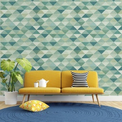 Fototapet Abstract - Mozaic in verde pastel (Geometric 013)