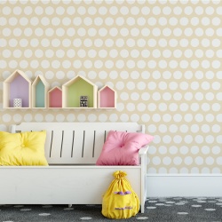 Fototapet Copii Buline Mari pe Fundal Crem 1007-E - Img 3