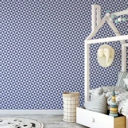 Fototapet Copii Pattern Geometric Albastru 1049-P - Img 4