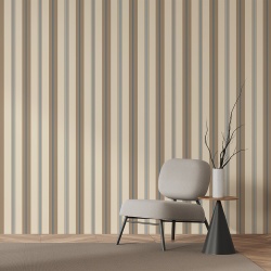 Fototapet Dungi inguste in nuante de albastru si maro pastel (Stripes 069) - Img 2