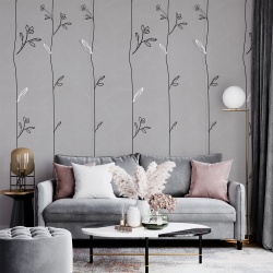 Fototapet Floral - Crengute schitate cu efect 3D (Floral 077)