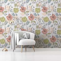 Fototapet Floral - Flori schitate multicolore (Floral 006) - Img 3