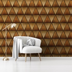 Fototapet Imitatie Lemn - Pattern cu romburi 3D (Wood 049) - Img 3